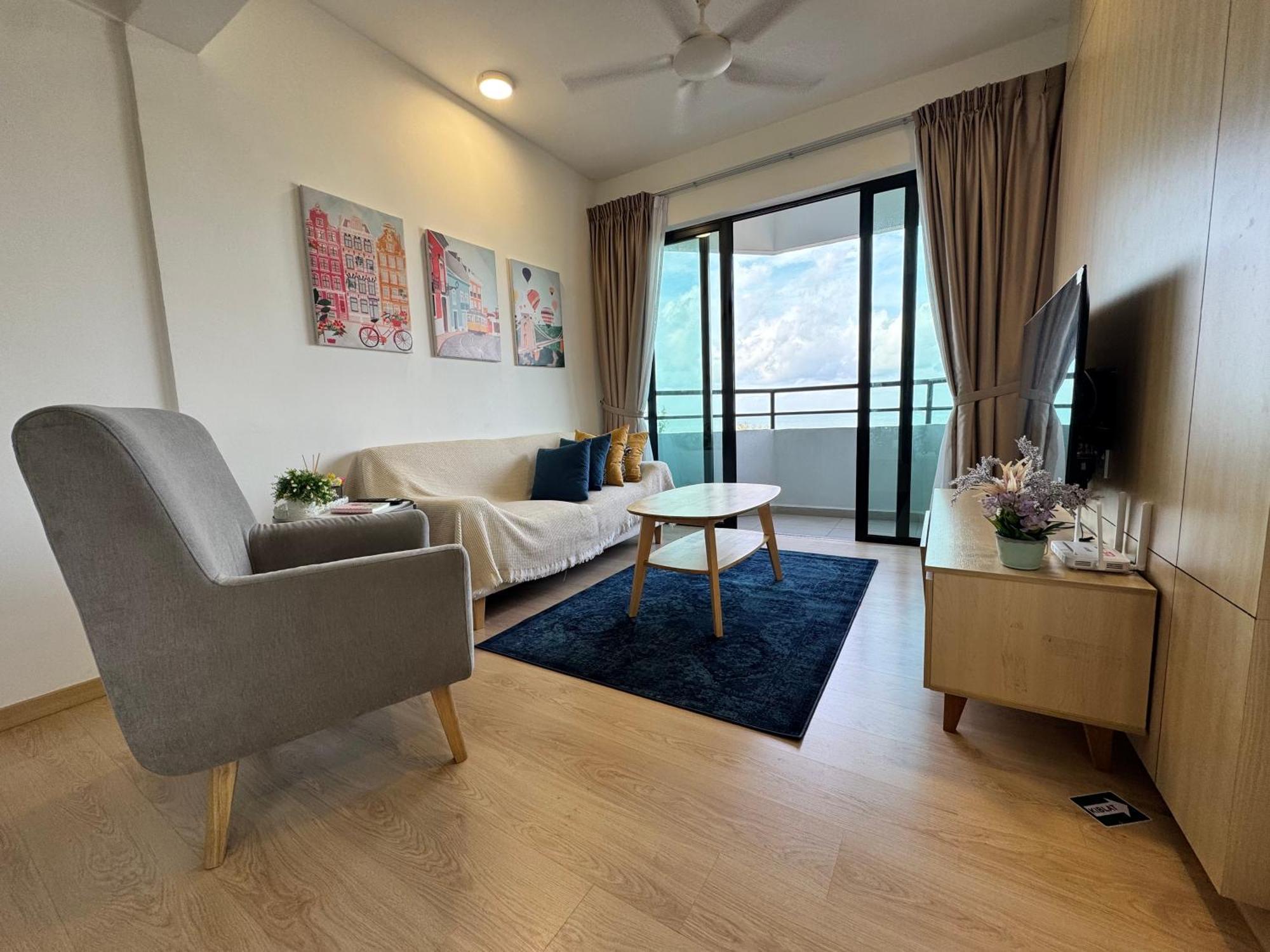 2Br Apartment - Beachfront - Corner Unit - Netflix - Unifi 300Mbps - Mutiara Melaka Pantai Puteri Exterior foto